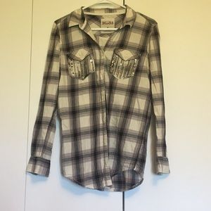 Mudd sparkle button down